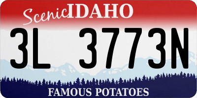 ID license plate 3L3773N