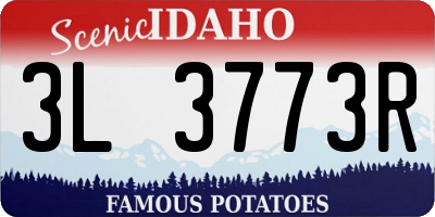ID license plate 3L3773R