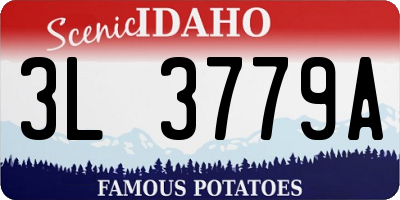 ID license plate 3L3779A