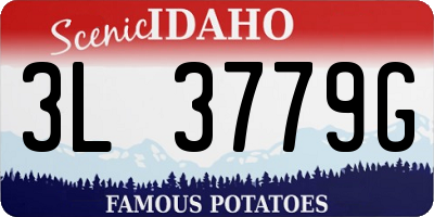 ID license plate 3L3779G