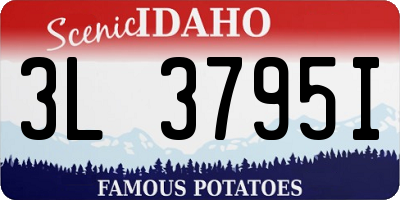 ID license plate 3L3795I