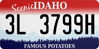 ID license plate 3L3799H