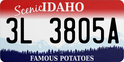 ID license plate 3L3805A