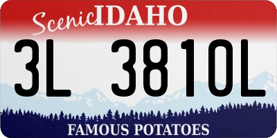 ID license plate 3L3810L