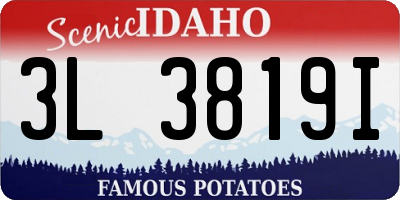 ID license plate 3L3819I
