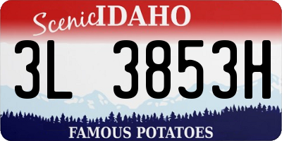 ID license plate 3L3853H