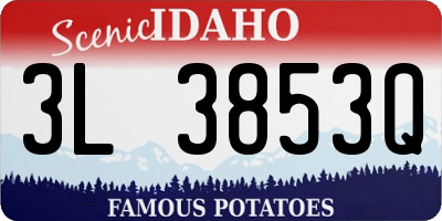 ID license plate 3L3853Q