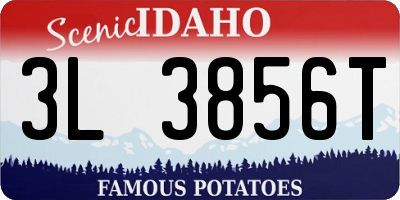 ID license plate 3L3856T
