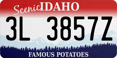 ID license plate 3L3857Z