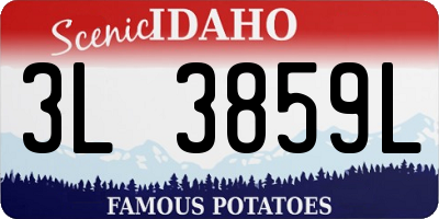 ID license plate 3L3859L