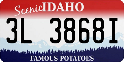ID license plate 3L3868I