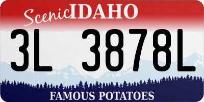 ID license plate 3L3878L