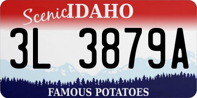 ID license plate 3L3879A