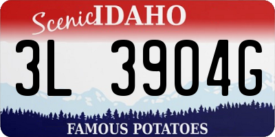 ID license plate 3L3904G
