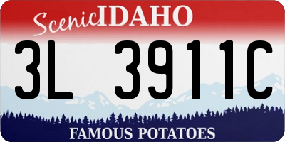 ID license plate 3L3911C