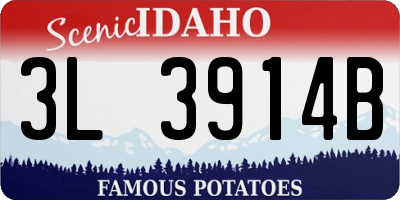 ID license plate 3L3914B