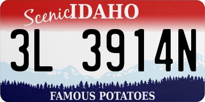 ID license plate 3L3914N