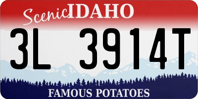 ID license plate 3L3914T