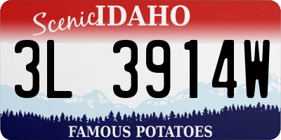 ID license plate 3L3914W