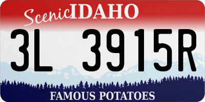 ID license plate 3L3915R