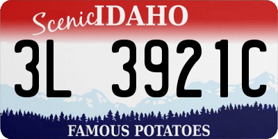 ID license plate 3L3921C