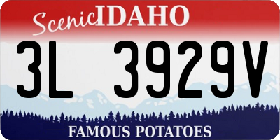 ID license plate 3L3929V