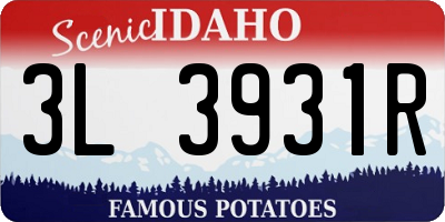 ID license plate 3L3931R