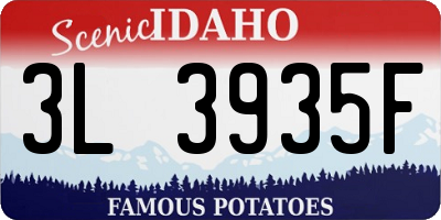 ID license plate 3L3935F