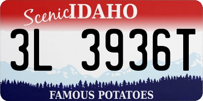 ID license plate 3L3936T