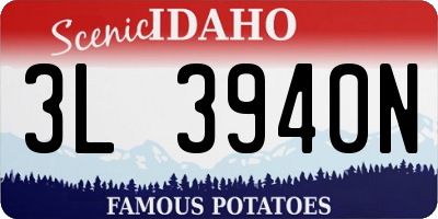 ID license plate 3L3940N