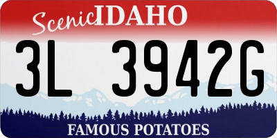 ID license plate 3L3942G