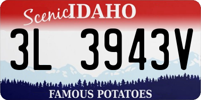 ID license plate 3L3943V