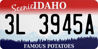 ID license plate 3L3945A