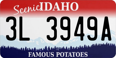 ID license plate 3L3949A