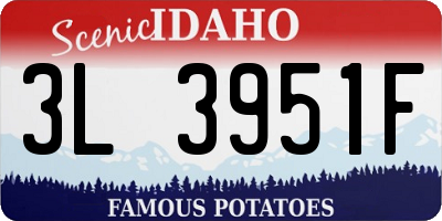 ID license plate 3L3951F