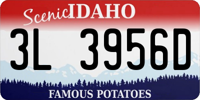 ID license plate 3L3956D