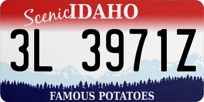 ID license plate 3L3971Z