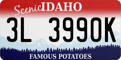 ID license plate 3L3990K