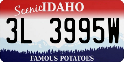 ID license plate 3L3995W