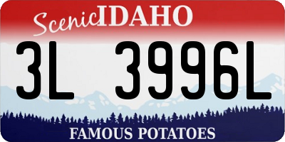 ID license plate 3L3996L