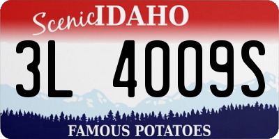 ID license plate 3L4009S