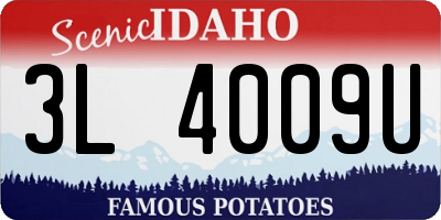 ID license plate 3L4009U