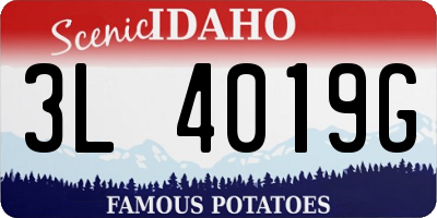 ID license plate 3L4019G