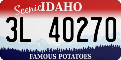 ID license plate 3L4027O