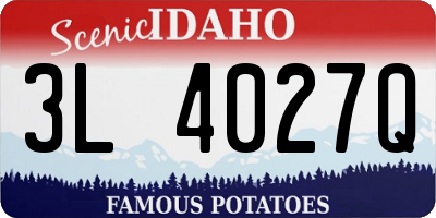 ID license plate 3L4027Q