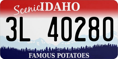 ID license plate 3L4028O