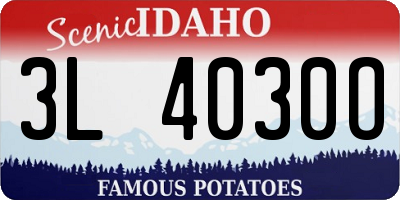 ID license plate 3L4030O