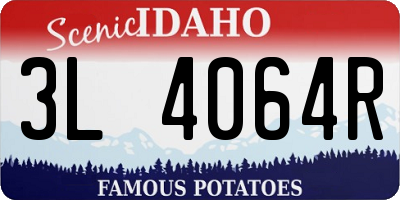 ID license plate 3L4064R