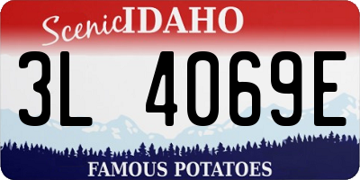 ID license plate 3L4069E