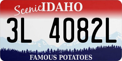 ID license plate 3L4082L